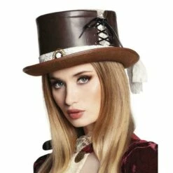 Boland Steambride Steam Punk Top Hat Fancy Dress Costume Accessory