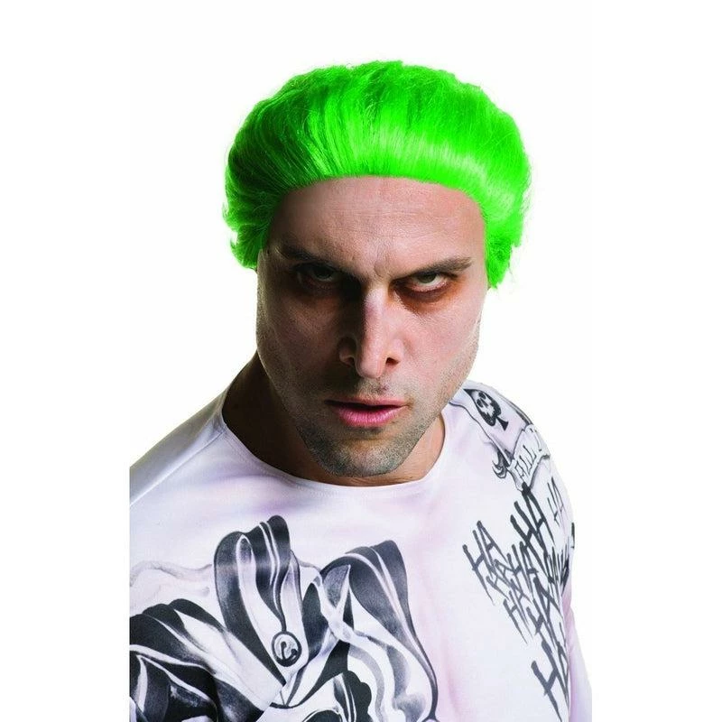 Suicide Squad Joker Wig Official Green Adult Mens Fancy Dress Costume Accessory 1 Suicide Squad Joker Wig Official Green Adult Mens Fancy Dress Costume Accessory