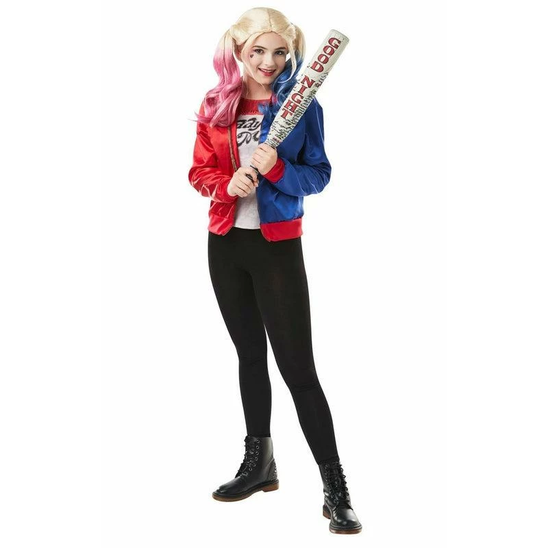 Teen Girls Harley Quinn Kit Jacket & Shirt Suicide Squad Halloween Costume 2 Teen Girls Harley Quinn Kit Jacket & Shirt Suicide Squad Halloween Costume - Image 2