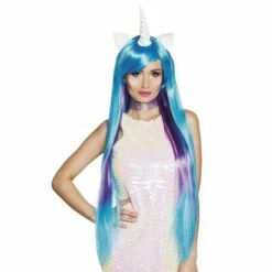 Boland Unicorn Wigs Ladies Fantasy Fancy Dress Costume Accessory -Henbrandt Shop Unicorn Wigs Ladies Fantasy Fancy Dress Costume Accessory 4