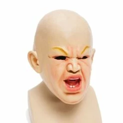 Unisex Rubber Scary Baby Full Head Masks Fancy Dress Halloween Costume Outfit -Henbrandt Shop Unisex Rubber Scary Baby Full Head Masks Fancy Dress Halloween Costume Outfit 3