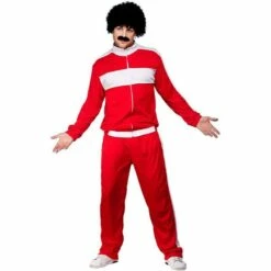 Wicked Costumes 80's Scouser Trackie Men's Fancy Dress Costume -Henbrandt Shop Wicked Costumes 80s Scouser Trackie Mens Fancy Dress Costume 3