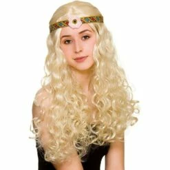 Wicked Costumes Flower Power Hippie Wig Adult Fancy Dress Accessory