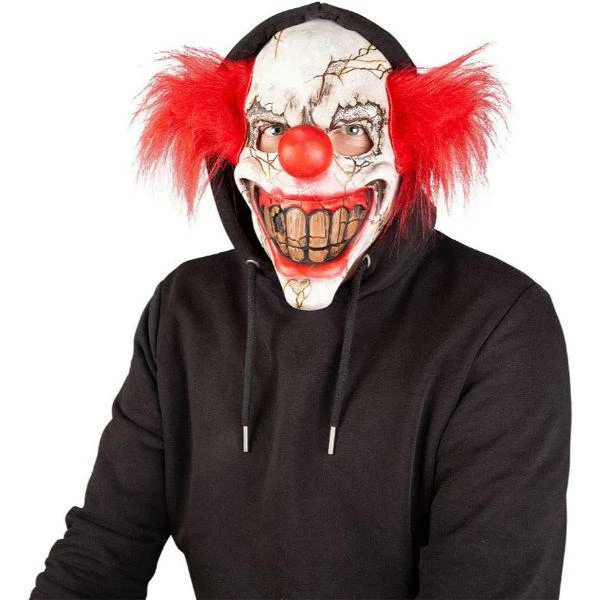 Wicked Costumes Vintage Clown Latex Mask Adult Fancy Dress Accessory 1 Wicked Costumes Vintage Clown Latex Mask Adult Fancy Dress Accessory