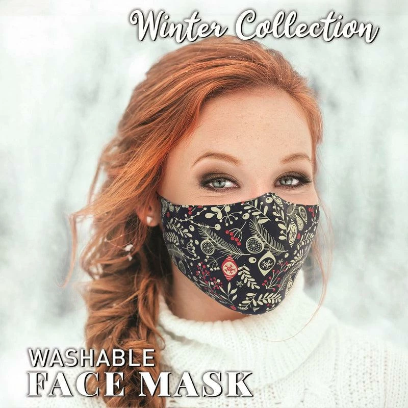 Winter Themed Face Masks Reusable Washable Printed Design By H&H 5 Winter Themed Face Masks Reusable Washable Printed Design By H&H - Image 5