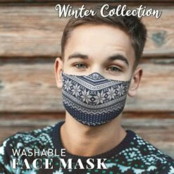 Winter Themed Face Masks Reusable Washable Printed Design By H&H 12 Winter Themed Face Masks Reusable Washable Printed Design By H&H -Henbrandt Shop Winter Themed Face Masks Reusable Washable Printed Design by HH 6