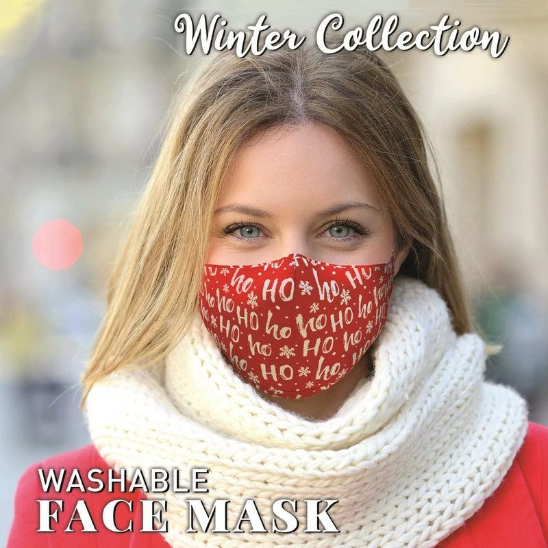 Winter Themed Face Masks Reusable Washable Printed Design By H&H 7 Winter Themed Face Masks Reusable Washable Printed Design By H&H - Image 7