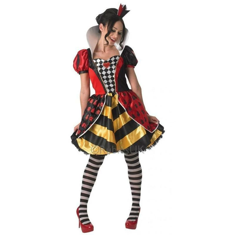 Henbrandt Shop 33 Henbrandt Shop -Henbrandt Shop Adult Womens Disney Red Queen of Hearts Alice In Wonderland Fancy Dress Costume